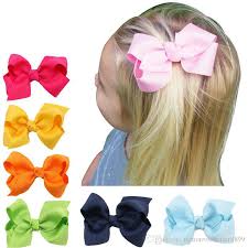 Best baby hair clips of 2020. 2020 Girls Hair Bows With Clips Infant Hair Bows Ribbon Bow Clip Children Girls Clip Baby Hair Clips From Tomorrowbetter8899 1 25 Dhgate Com