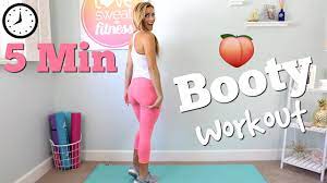 5 Minute Peach Booty Workout - YouTube