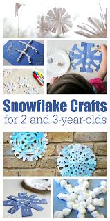 Snowflake Crafts For 2 And 3 Year Olds No Time For Flash Cards Winter Crafts For Kids Crafts For 2 Year Olds Arts And Crafts For Teens