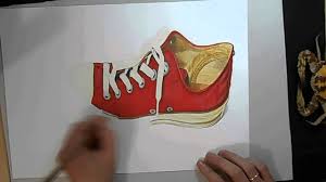 3d Art Drawing How To Draw A Shoe Red Dibujo Drawing By Damian Riestra Youtube Sketch a curved line and a straight line as guide for the shape of the high heels. 3d art drawing how to draw a shoe red dibujo drawing by damian riestra