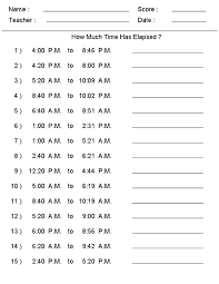 elapsed time worksheets to print for kids grade 6 math 