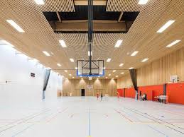 A School Gymnasium In France Looks Like A Swanky Art Museum School Cafe Sport Hall Architect