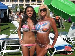 Here's a list of 20 beautiful women leaving very little left for your imagination, vote on who you think is the hottest wearing body paint. Miller Lite Girls Learn How To Become A Miller Lite Girl