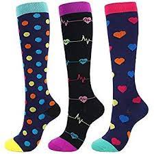 Moda Cici 3 Pairs Compression Socks For Women Amp Men 20 30 Mmhg Best Graduated Athletic Sports Stockings Compression Socks Zippered Compression Socks Socks