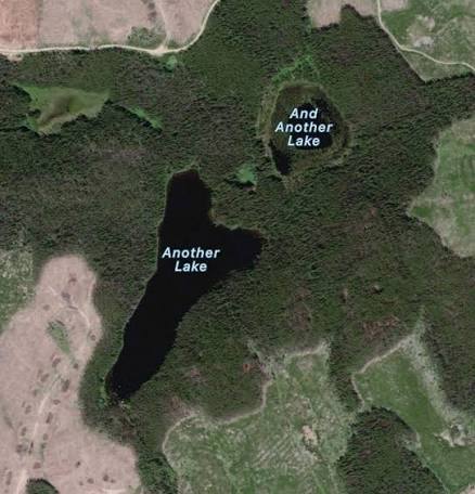 Canada has lakes called Another Lake and And Another Lake.