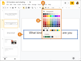 Borders And Shading Customguide