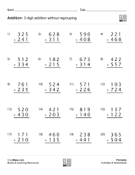 Here Is A Free Printable 3 Digit Addition Worksheet For Do Subtraction With Regrouping Worksheets 3rd Grade Math Worksheets Addition And Subtraction Worksheets