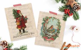 We all love a bit of vintage, shabby chic style at times and i think it's a very pretty look for scrapbooking and keepsakes. Free Vintage Christmas Printables I Should Be Mopping The Floor