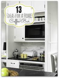 Coffee bar ideas for your kitchen. Remodelaholic 13 Ideas For A Home Coffee Bar