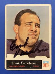 FRANK VARRICHIONE (Dec) Signed 1965 Philadelphia #96 Notre Dame Autograph  Auto
