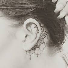 50 Most Beautiful Behind The Ear Tattoos That Every Girl Wish To Have Ear Tattoo Behind Ear Tattoos Weird Tattoos
