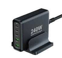 Chipofy GaN 240W USB C Charger Station, 5-Ports PD 100W PPS 45W QC30W  Laptop Power Adapter for MacBook Pro/Air iPad iPhone 14 13 12 Pro Max  Samsung ...