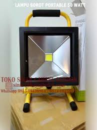 Lampu jalan pju led 50w Jual Lampu Sorot Led Emergency 50 Watt Sinar Cahaya
