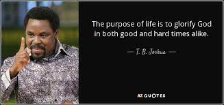 Discover and share tb joshua quotes. Pin On T B Joshua