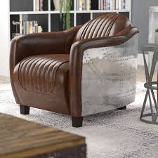 17 Stories Annessia Barrel Chair Wayfair Barrel Chair Brown Leather Chairs Chair