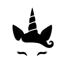 Pochoir Licorne Gratuit A Imprimer Et A Decouper Soi Meme Disponible En Telechargement Gratuit Au Format Pdf Et Aux Dimension Pochoir Pochoirs Gratuits Licorne