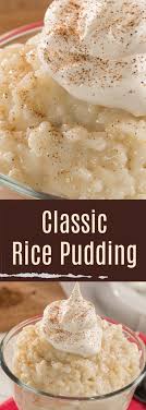 Classic Rice Pudding Recipe Easy Puddings Dessert Recipes Easy Rice Pudding Recipe Easy