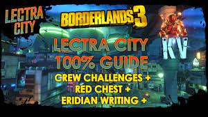 We would like to show you a description here but the site won't allow us. Borderlands 3 Lectra City 100 Crew Challenges Red Chest Eridian Writing Guide Youtube