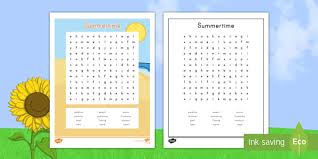 Maybe you would like to learn more about one of these? Easy Summer Word Search Printable Puzzle Activity For Kids