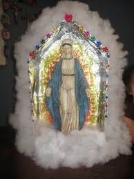 Crafted Grotto For Mary Catholic Crafts Christian Crafts Crafts