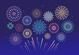 Premium Vector Colorful Fireworks Christmas Pyrotechnics Firecracker For Festival Set Turkey Coloring Pages Fall Coloring Pages Fireworks Images