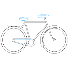 Finally, add the basic shapes for the saddle, the handlebars and the pedal. How To Draw A Bike Really Easy Drawing Tutorial