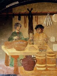 Castello Di Issogne Valle D Aosta Lunetta Dello Speziale Dettaglio Affresco C 1495 Fresco Muurschildering Dieren