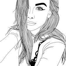 Black And White Mirror Selfie Drawing Image Result For Drawing Outlines Mirror Selfie Fond D Ecran Dessin Dessin Noir Et Blanc Dessin Fille