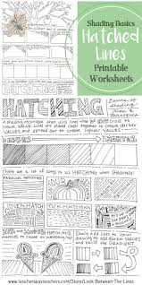 This Printable Worksheet Shows Examples Of Using Hatch Lines To Create Value Information On T School Art Activities High School Art Lessons Visual Art Teacher