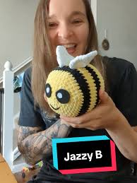 I'm back! . after carpal tunnel during pregnancy forced me to stop  crocheting and new (& working) mom life had me drowning, I'm SLOWLY getting  back to crochet, starting off with this lovely bee! . my ...