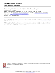 It is typically used in the plural. Pdf Cultural Scripts And Communicative Style In Malay Bahasa Melayu Cliff Goddard Academia Edu