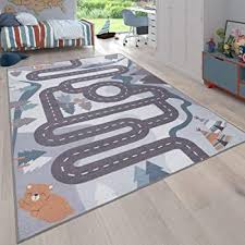Paco Home Kinder Teppich Spiel Teppich Fur Kinderzimmer Strassen Motiv In 2020 Teppich Kinderzimmer Kinder Zimmer Kinderzimmer