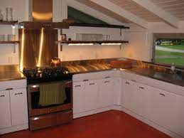 Old kitchen cabinets recycled from somewhere else can be sanded down and restained if made of wood. Steel Kitchen Cabinets History Design And Faq