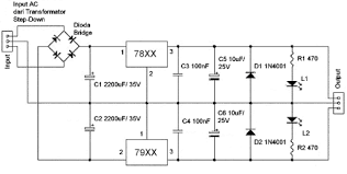 Skema rangkaian & kode 12 led berjalan ic atmega8, running led keren banyak gerakan cantik untuk hiasan motor, lampu rem, variasi motor mobil Regulator Tegangan Dc Link Sukses