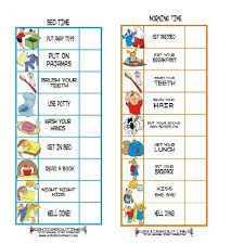 Morning Evening To Do List For Preschoolers With Pictures Charts For Kids Child Therapy Kids Behavior