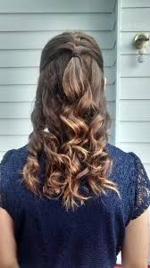 Formal Half Up Half Down French Braid With Curls Braids With Curls Half French Braids French Braid Hairstyles