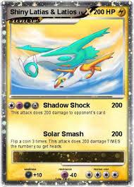 The stroies of pokemon are all fictional and in most cases illogical or nonsense. Pokemon Shiny Latias Latios