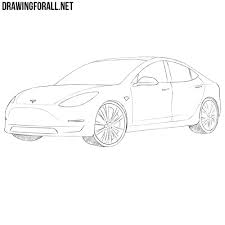Tesla model s coloring page free printable coloring pages. How To Draw A Tesla Model 3