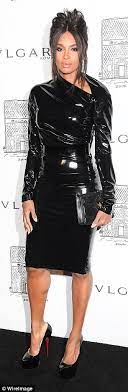 Discover the latest dresses with asos. Ciara Shows Off Her Incredible Post Baby Body In Latex Lbd For Bvlgari S Store Opening In