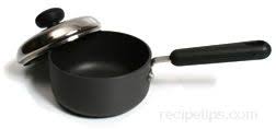 A deep pan with a handle; Saucepan Definition And Cooking Information Recipetips Com