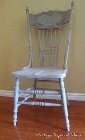 antique pressback chair painted in annie sloan french linen highlighted with dark an refinishing furniture diy painted chairs dining room painted wooden chairs