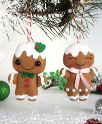 Felt Christmas Ornaments Set Of 2 Gingerbread Man Felt New Year Ornament Decor Christmas Tree Decor With Images Felt Christmas Ornaments Felt Christmas Felt Christmas Tree