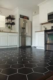 This tile is easy to clean, completely frost resistant and impervious which makes it easy to use in virtually any space. Kitchen Reveal Diy Flooring Hexagon Tile Kitchen Kitchen Flooring