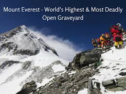 Maybe you would like to learn more about one of these? Mount Everest World S Highest And Most Deadly Open Graveyard Dying Words