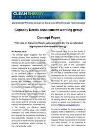 Sometimes, the example of thesis statement. File Ii Concept Paper Capacity Needs Assessment Wg Pdf Energypedia Info