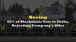 96% of Boeing Machinists Vote to Strike, Rejecting Company's Offer | the  deep dive