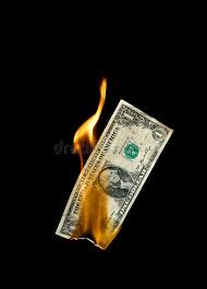 Burning Money A Burning Dollar Bill Symbolising Careless Money Management And T Ad Dollar Bill Burning Money Management Money Tattoo Dollar Tattoo