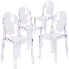 2xhome Set Of 2 Clear Modern Ghost Chair Armchair Vanity Dining Room Lounge Crystal Molded Mirrored Furniture Desk Vanity Dining Chairs With Arms Armchair Accen In 2020 Clear Chairs Ghost Chairs Transparent Chair