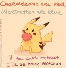 In This Cute Chibi Pokemon Anime Wallpaper Comes With A Chibi Poem I Hope You Like A Lot Pokemon Quotes Nerdy Valentines Pikachu