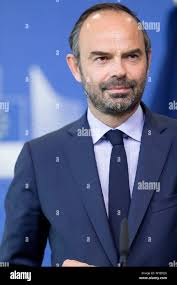 Belgium, Brussels, 2017/10/17: French Prime minister Edouard Philippe at  the European Commission Stock Photo